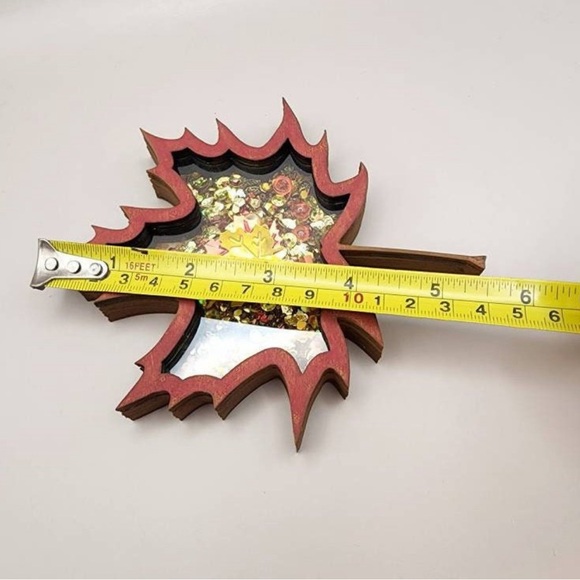 Rae Dunn Falling For You Coffee Mug & Autumn Leaf Shaker in Burgundy/Maroon/Plum - Picture 6 of 8